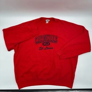 Vintage St. Louis Cardinals Crewneck Sweatshirt Lee Sport Size 2XL Baseball MLB